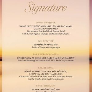 Night Tour - Siganture Set Menu