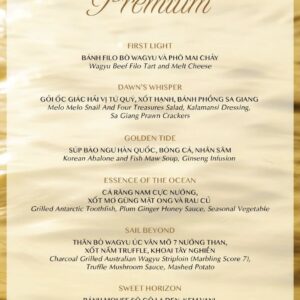 Night Tour - Premium Set Menu