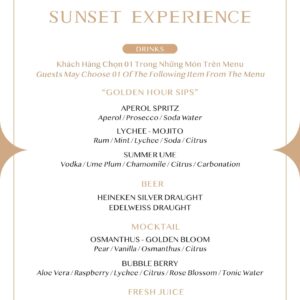 Sunset Tour - Package A