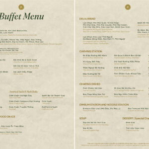 Buffet package 1 - No lobster - Rever Cruise