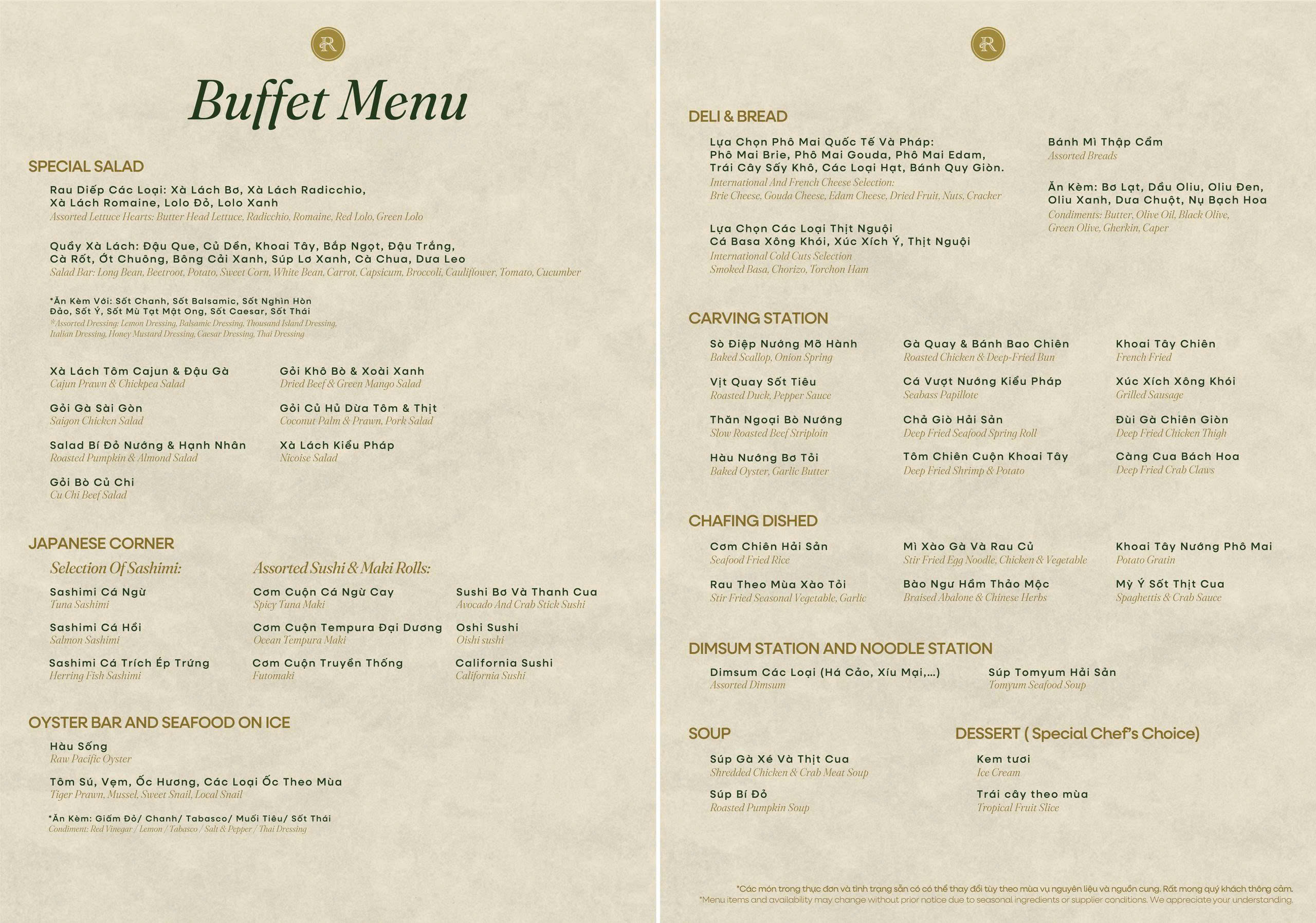 Buffet package 2 - Unlimited lobster - Rever Cruise